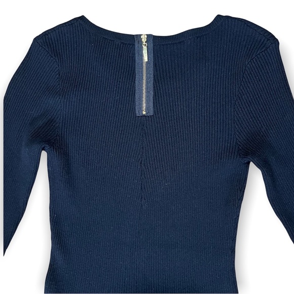 Catherine Malandrino Ribbed Knit Peplum Sweater Sz S - Picture 4 of 11